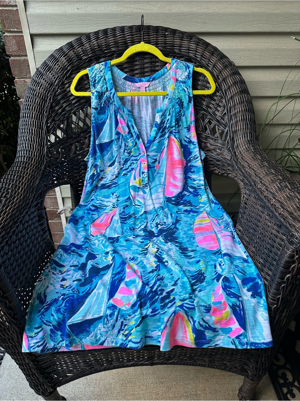 Lilly Pulitzer Essie Dress Hey Bay Bay L